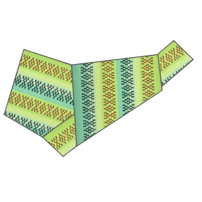 花織半幅帯　水色✖️白✖️黄色　木綿 楽天市場】花織 半幅帯の通販